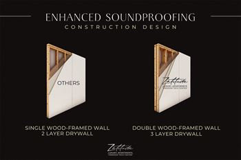 a single wood framed wall and a double woodframed wall
